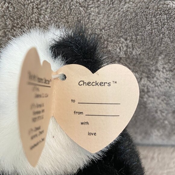 93 Checkers The Panda EXTREMELY RARE Ty Beanie Baby Attic Treasures 1ST GEN 6031 - Picture 6 of 7